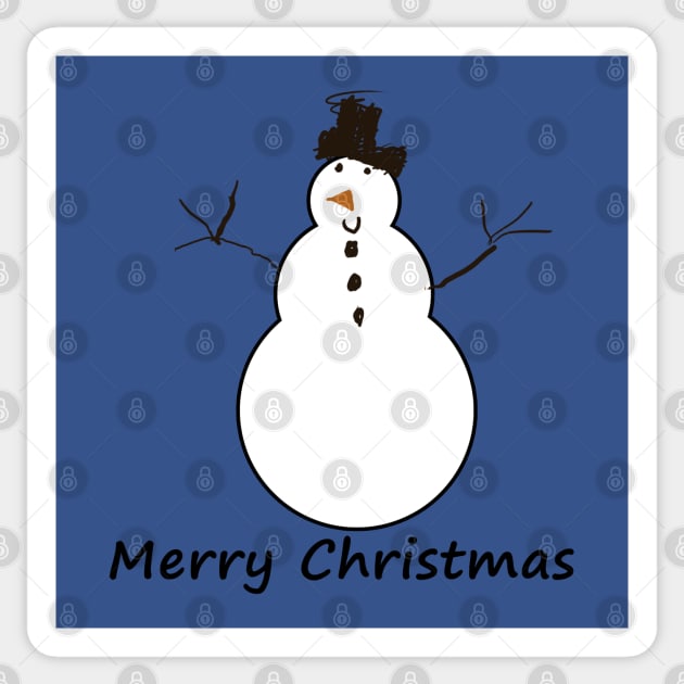 (Autistic) Child Snowman Merry Christmas Sticker by cast8312